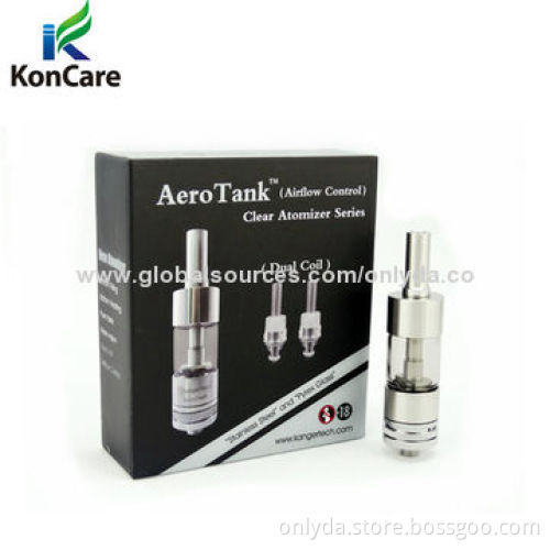 Kanger Aerotank, 2.5mL Capacity, Airflow Control, 2.0Ω Dual-coil Resistance